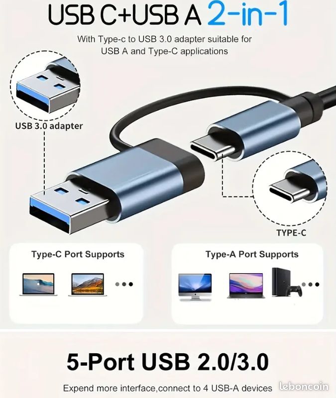 YIGZYCN USB Vers DC 9 V 12 V Alimentation Avec 8 Connecteurs