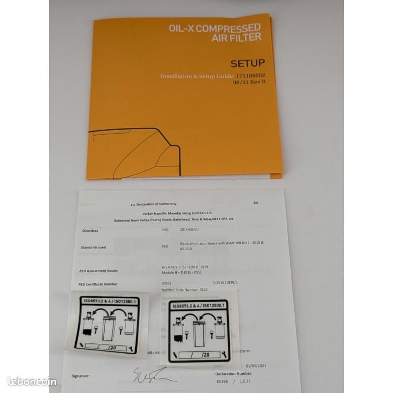 PARKER AAPX015C[Coordonnées masquées] Filtre à air comprimé OIL-X (image 7)