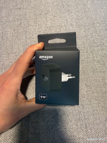 Chargeur USB PowerFast Amazon 9W 1.8A – Compatible Kindle, Fire & Echo Dot – Micro-USB Rapide