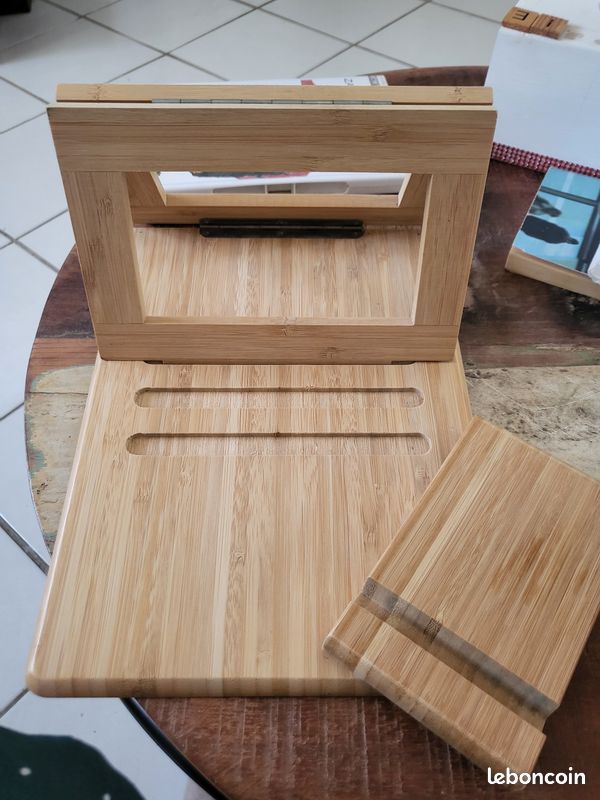 Support tablette et téléphone bois (image 7)
