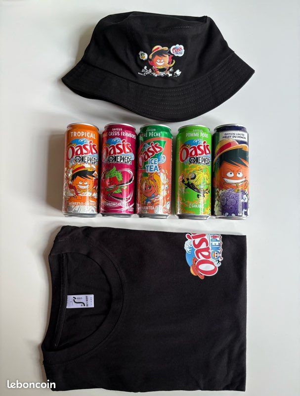 Édition Limitée Oasis X One Piece - Canettes 33 Cl Collection - Goodies Neufs