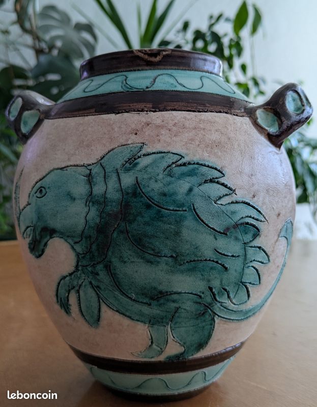 Vase signé J. Massier Vallauris – Céramique de Jérôme Massier (1850-1926) – Vallauris (image 3)