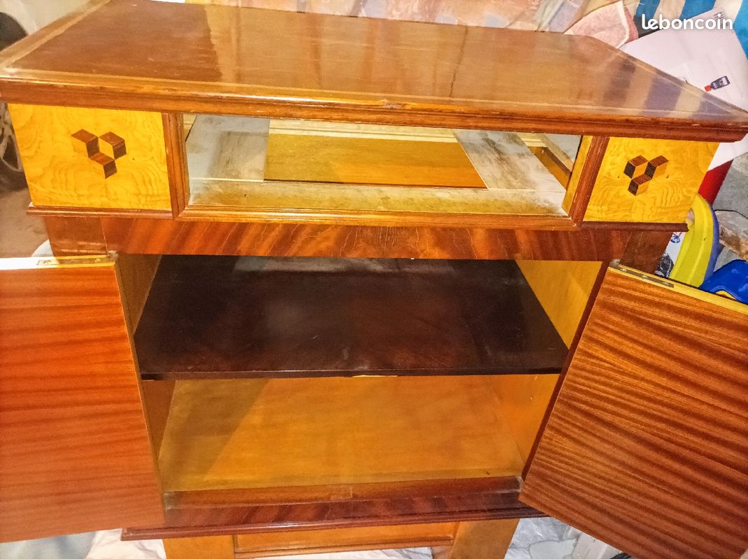 Meuble en acajou marketé Art Déco (image 3)