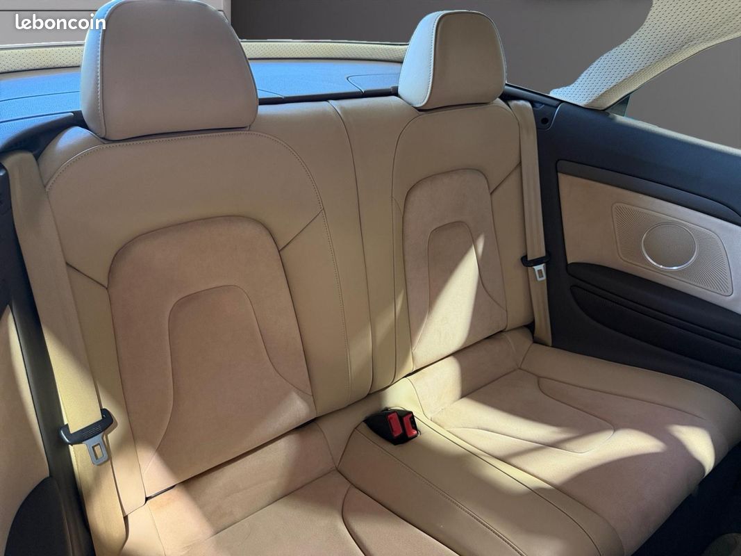 AUDI A5 FACELIFT CABRIOLET 2.0 TFSI 211 S LINE MULTITRONIC 211Ch CONFIGURATION RARE SONO B&O SIEGES CHAUFFANTS CLIM AUTO BI ZONE TELEPHONE AUDIO BT Garantie 12 mois (image 16)