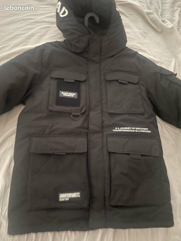 Manteau doudoune Black Squad taille M neuf Vêtements