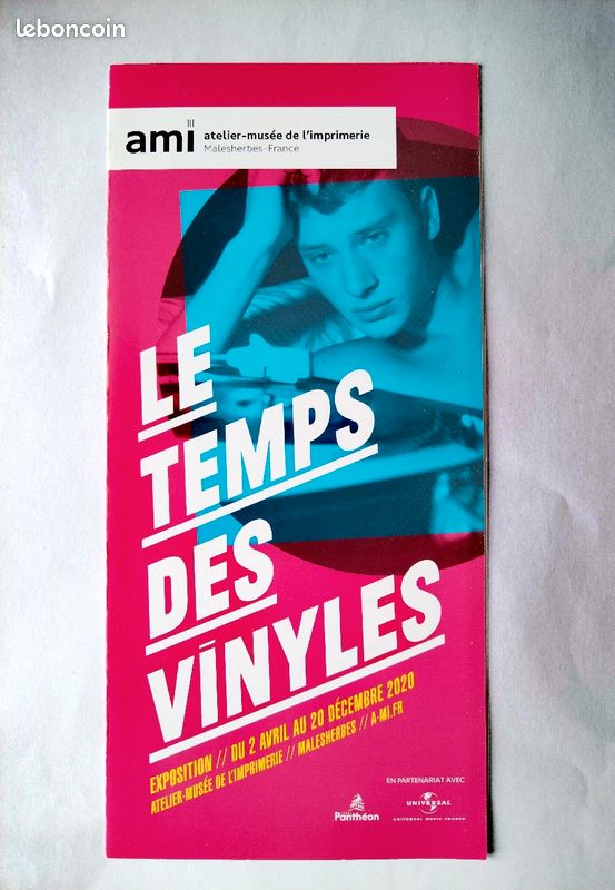 Flyer Le temps des Vinyles (couverture Johnny Hallyday) (image 1)