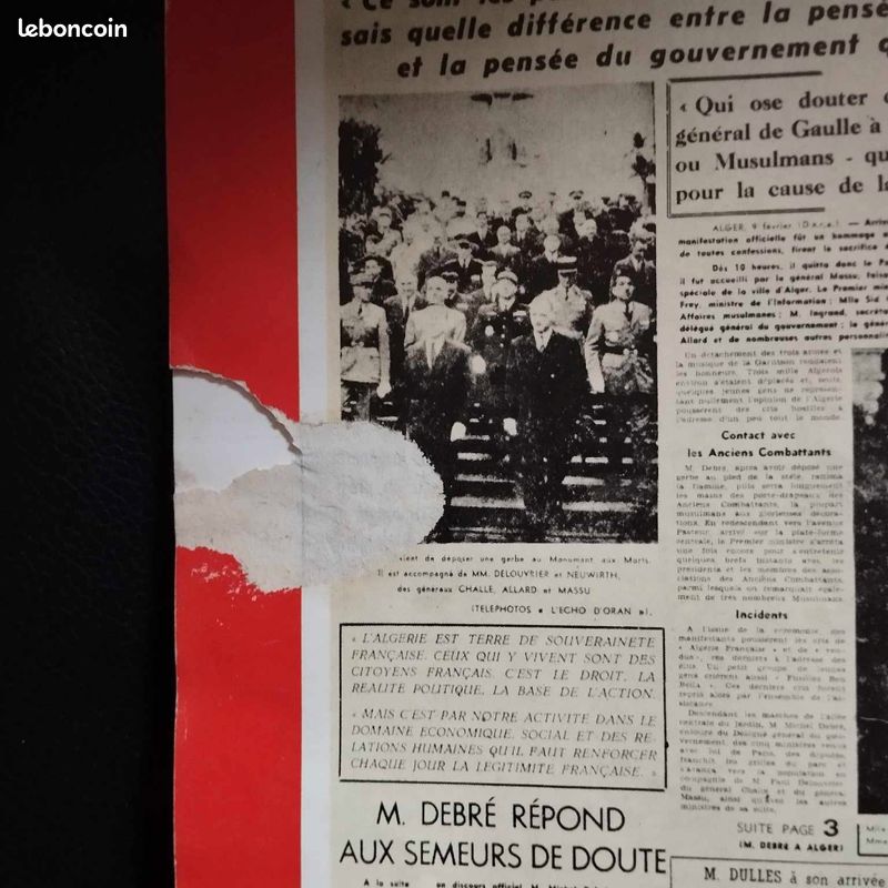 Revue historia n° 275 de 1973 la guerre d'algérie (image 2)