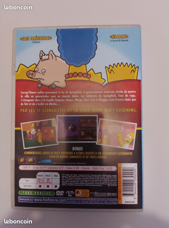 DVD Les Simpson Le film TRES BON ETAT (image 4)