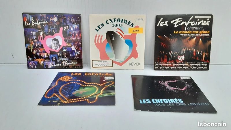 Lot de 5 cd singles les enfoirés (image 1)