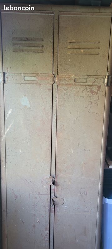 Armoire en fer vintage ancienne (image 3)