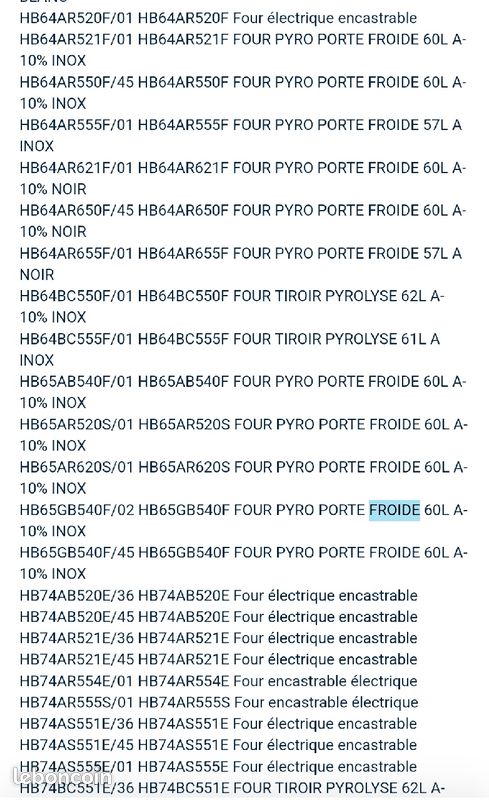 Résistances pour four bosch et autres pieces (image 2)