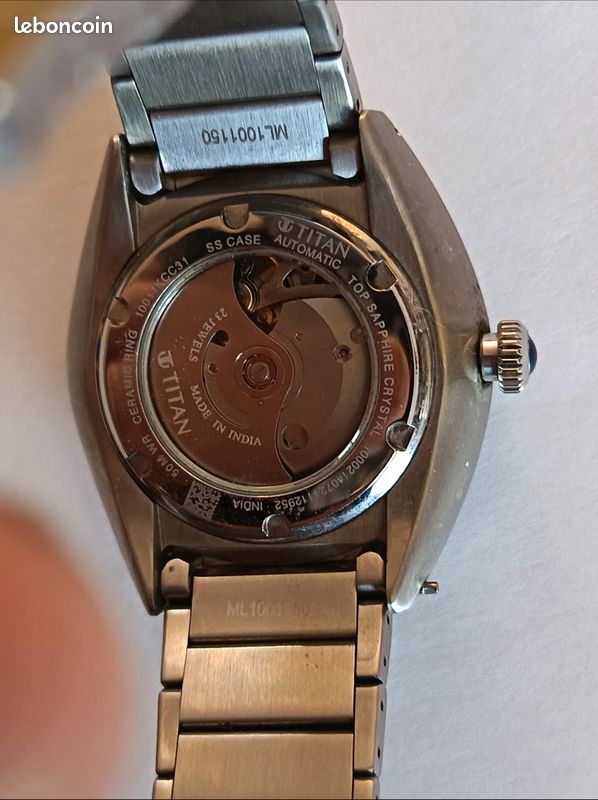 Montre automatique TITAN, cadran en AVENTURINE étoilé et phase de lune (image 3)