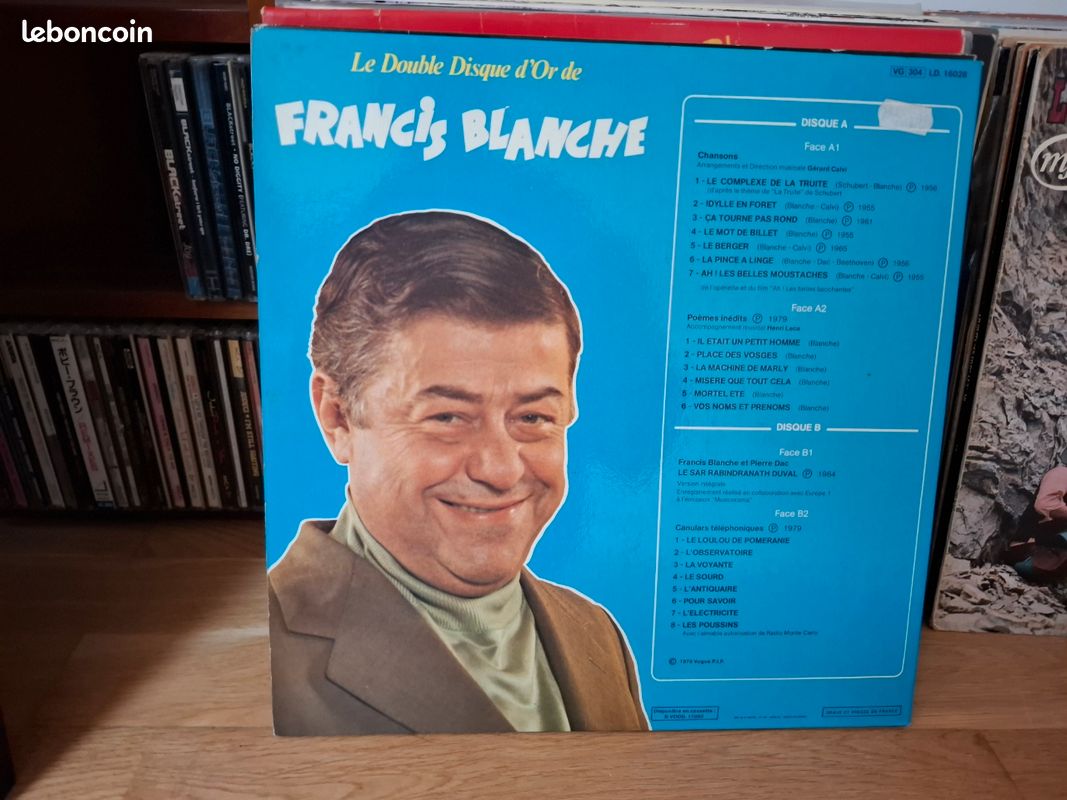 Vinyle - Francis Blanche – Le Double Disque D'or De Francis Blanche (image 2)