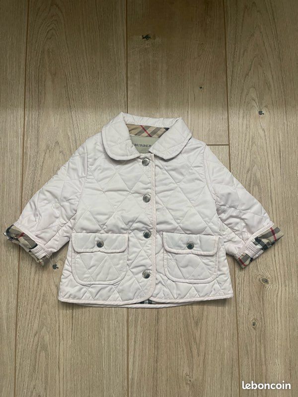 Blouson manteau veste bébé fille burberry mois Vêtements bébé
