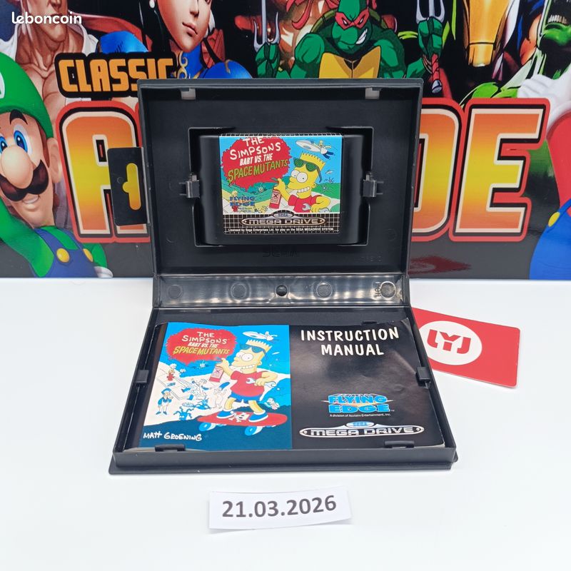JEU SEGA GAME gear the simpsons bart vs the world complet CIB BE rare EUR 100,00 - FR