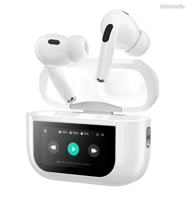 Écouteurs Bluetooth avec écran tactile – neufs (image 2)