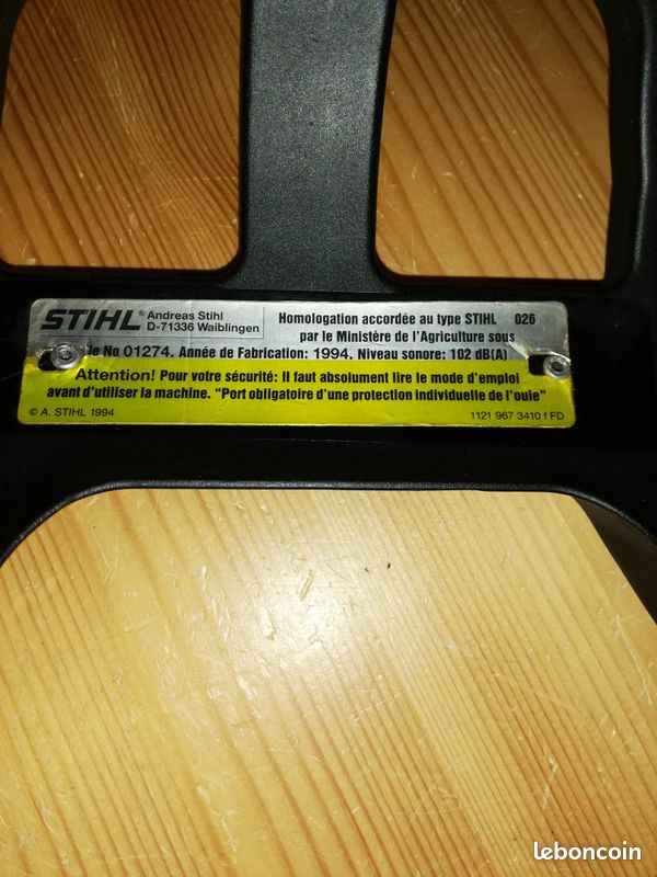 Poignée de frein de chaîne Stihl 026 (image 3)
