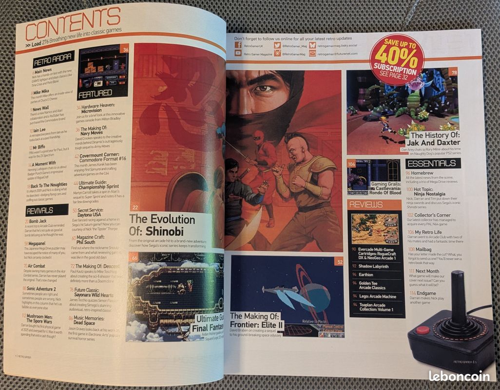 đ° Magazine - Retro Gamer n° 276 - The Evolution of Shinobi - AoĂ»t 2025 đčïž (image 2)