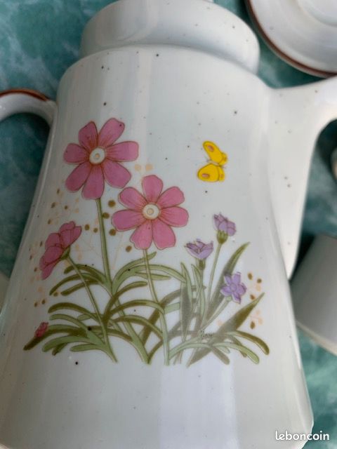 Service à café/thé vintage à fleurs (image 3)
