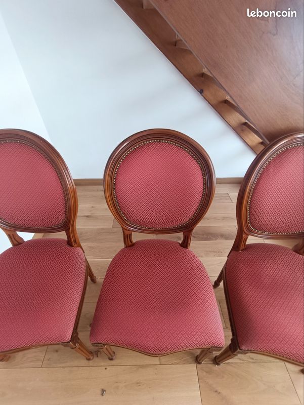 Lot 4 chaises médaillon (image 4)