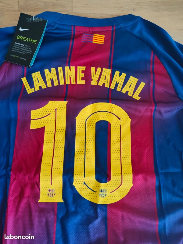 3ème Maillot FC Barcelone 2025/2026 Nike - Floqué Lamine Yamal N°10, Neuf Avec étiquettes