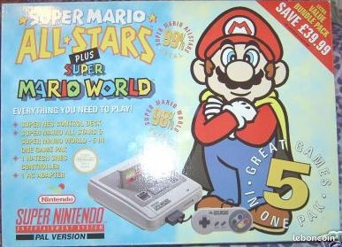 Super Mario All Stars Snes Game Pack Pack Mario All Stars+World UK