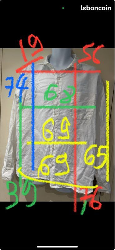 Chemise, lin, GoldSmith, taille Xxl/ XL (image 6)