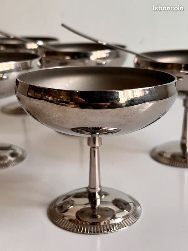 12 COUPES À glace en Inox 18/10e de GD Made in France EUR 9,00 - FR