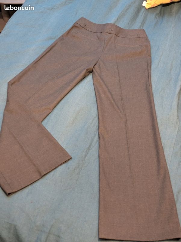 ONLY - Pantalon ample habillé - Gris foncé