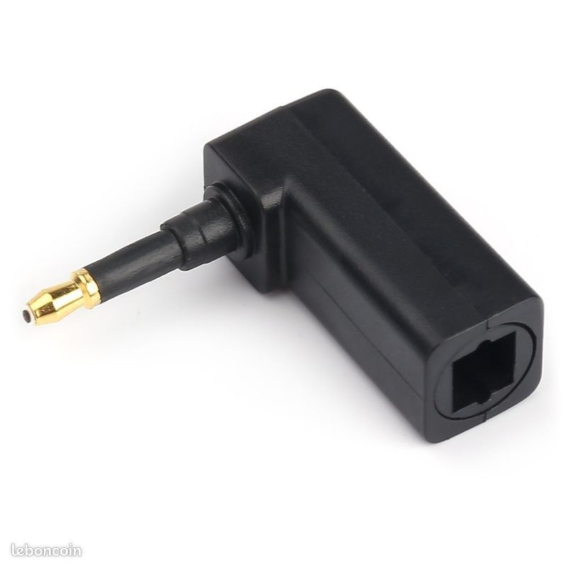 Adaptateur Toslink Coudé Mâle/femelle - Valueline - Neuf Sous Emballage