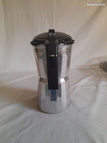 Ancienne cafetière italienne Alu pur SEB 9 dl série M Pression vintage