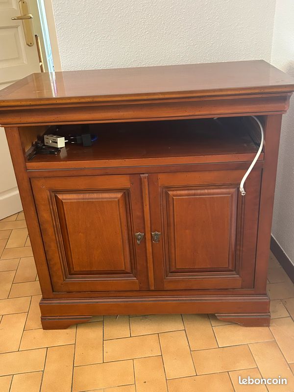 Meuble tv finition merisier (image 2)