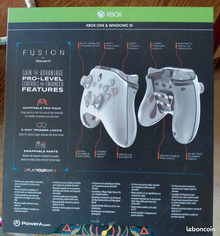 Manette filaire xbox one fusion blanche (image 11)