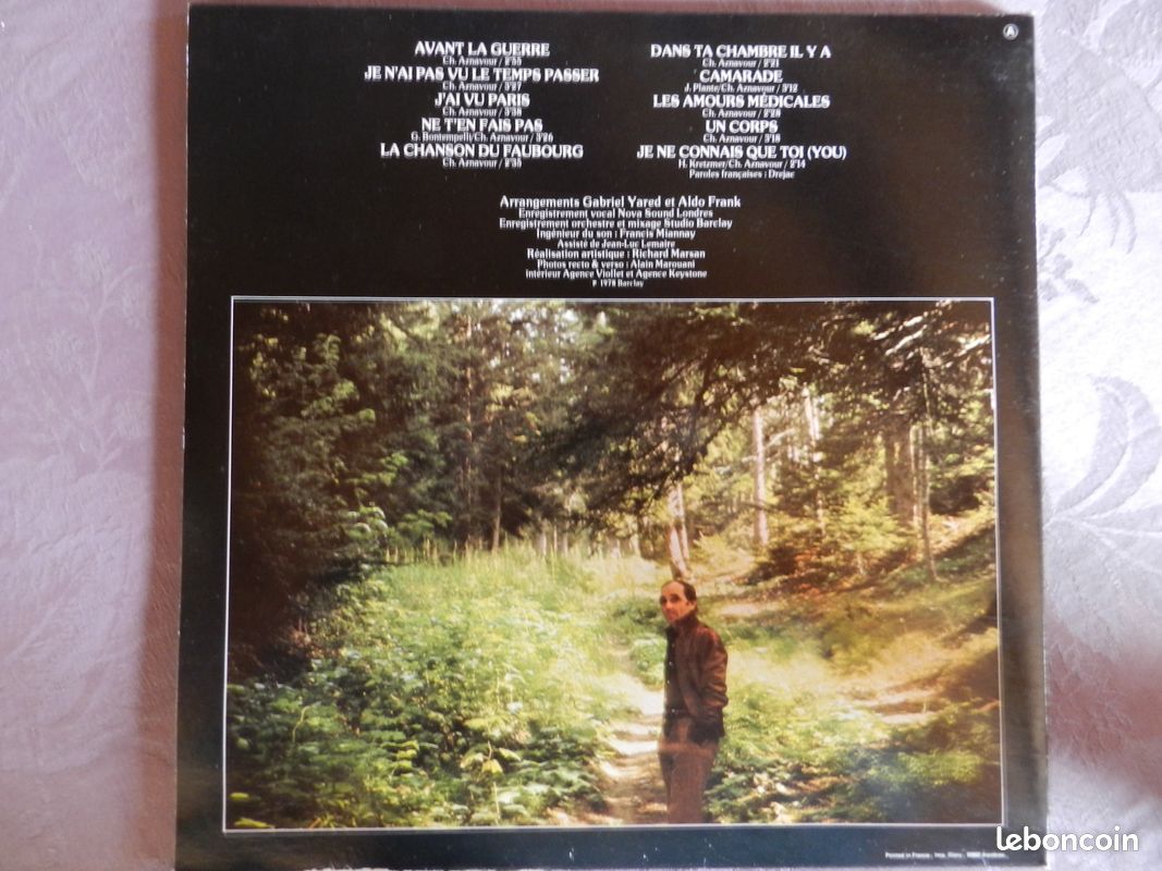 33 tours Charles Aznavour Je n