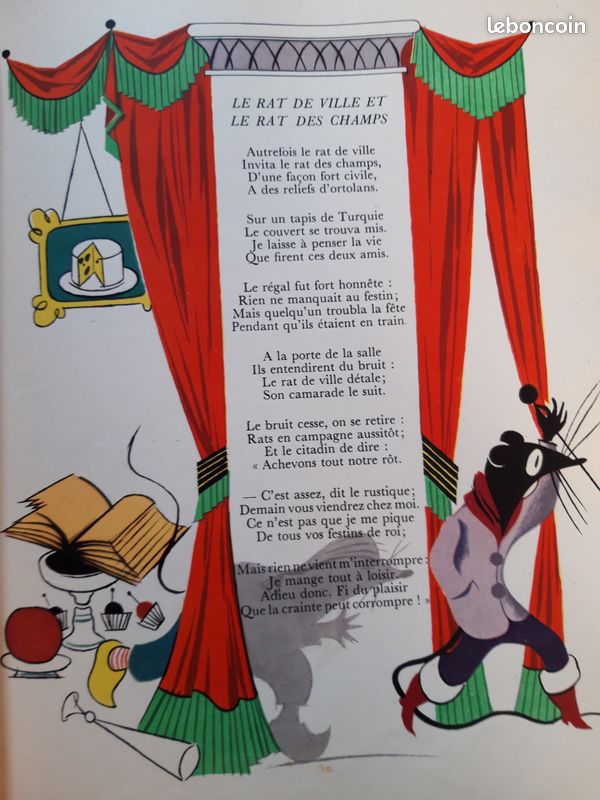 Livre Ancien les Fables de la Fontaine (image 7)