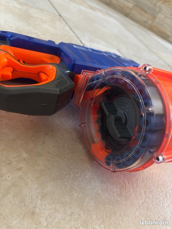 Pistolet nerf elite hyperfire bleu (image 4)