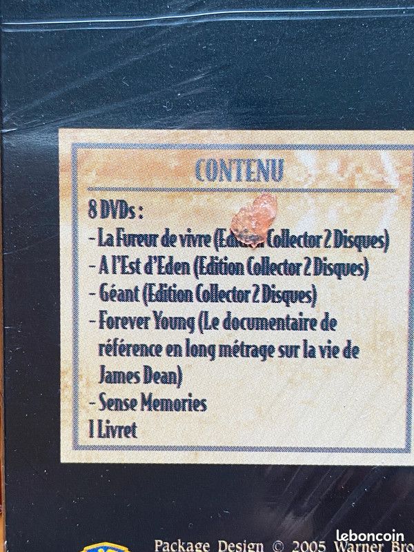 James Dean Collection - Coffret 8 DVD + 1 Livret (Collector Neuf Sous Blister) (image 3)