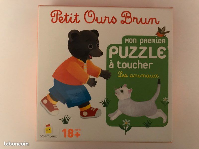 Puzzle à toucher 18 mois Petit Ours Brun Les Animaux (image 1)