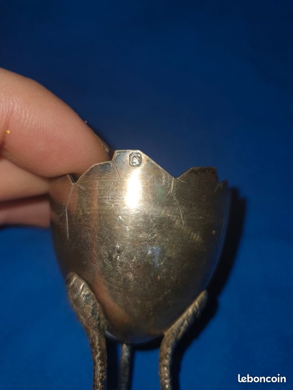 Coquetier Ancien Art Déco En Argent Massif Minerve 1er Titre – Occasion