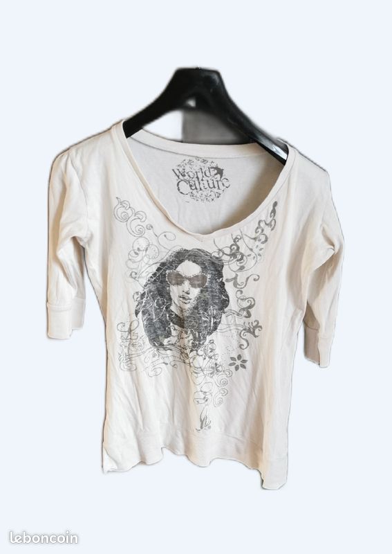 T-shirt pour femme manche 3/4 (image 1)