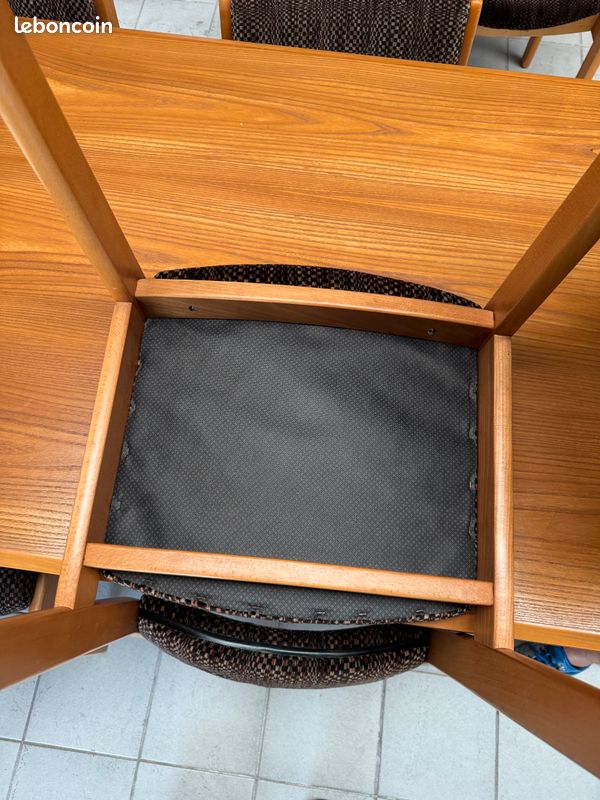 Style Baumann Chaises Année 1970 + Table (image 8)