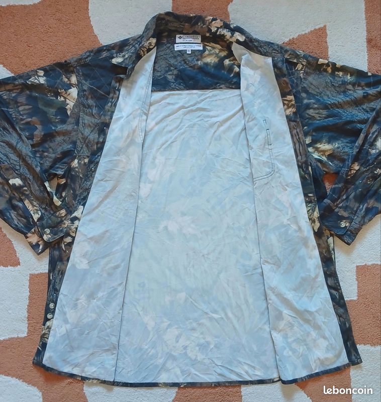 Chemise Camouflage Mossy Oak – Homme XXL – Manches Longues – Vert Forêt