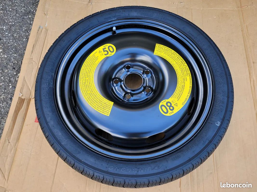 Roue De Secours Galette 18 Pouces Pour Audi Q2 (2016+) Et A3 8V - Jante Acier 4J - Pneu Linglong - Neuf