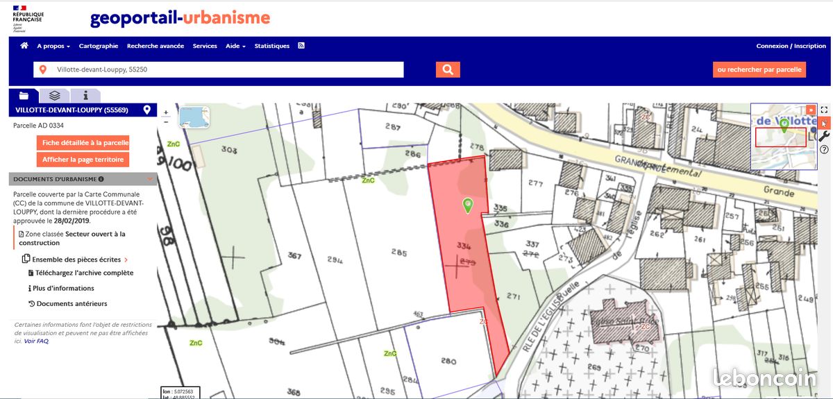 Terrain constructible · à Villotte-Devant-Louppy · 20 000 €