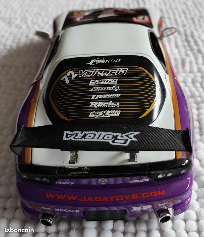 Voiture Miniature Mazda RX-7 1:18 De JADA TOYS – Modèle Collector En Parfait état