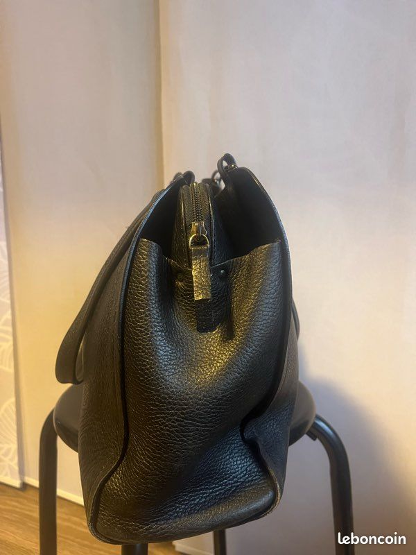 Sac à main en cuir Noir Tentazione Due (image 2)