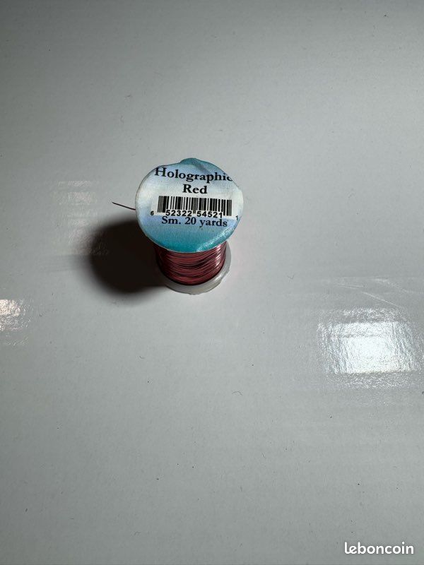 Tinsel pêche Holographique Red 20 yard (image 2)