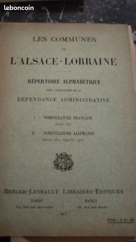Alsace lot livres guerre (image 4)