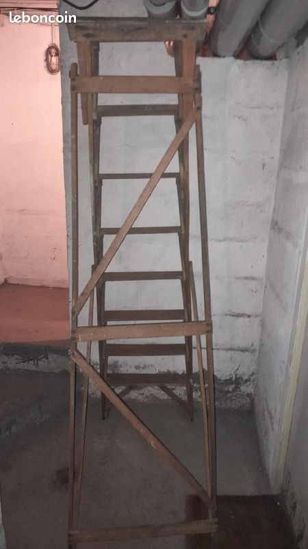 échelle en bois ancienne (image 1)