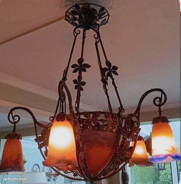 Lustre luminaire signé muller frères (image 3)